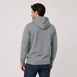 Sudadera con Capucha para Hombre, Color Verde Salvia, Corte Regular, Informal, con Bolsillo Delantero, 100% Algodón, para Otoño - Product Image 6