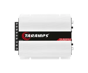 Taramps TS 800x4 geleneksel RCA girişleri 800 watt Rms de 2 ohm 4 kanal sınıfı D amplifikatör 14.4VDC tam aralıklı