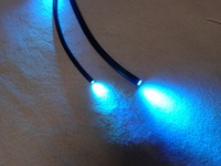 Gran diámetro 12mm final luz cable de fibra óptica
