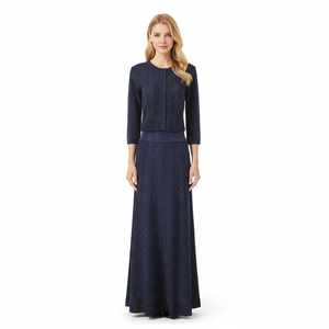 <span class=keywords><strong>Ensemble</strong></span> de vêtements en tricot de luxe de style modeste 2026 pour femmes, printemps, perles en strass, col rond, décontracté, <span class=keywords><strong>ensemble</strong></span> de <span class=keywords><strong>pull</strong></span> 2 pièces, <span class=keywords><strong>ensemble</strong></span> de <span class=keywords><strong>jupe</strong></span> mi-longue - Product Image 1