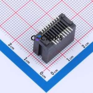 HEV18LP03BK Gold Finger Connector SMD,P=1.27mm Connector ( Connector Type: EDGE SLOT )( Pitch: 1.27mm )( Total PIN Count: 18P ) - Product Image 2