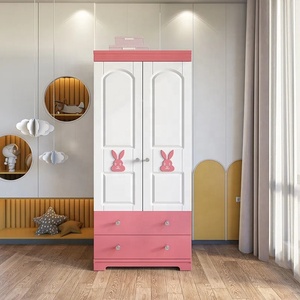 Camerino mobili di Design moderno a buon mercato prezzo personalizzato armadio in legno con cassetti rosa semplice <span class=keywords><strong>per</strong></span> bambini guardaroba <span class=keywords><strong>per</strong></span> le ragazze - Product Image 2