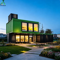 Maison conteneur détachable de luxe ANCSEM à 2 étages, villa préfabriquée moderne, hôtel, structure en acier, 3 chambres, design personnalisé