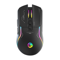 Ratón para Juegos Recargable con Cable, 7 Botones, Retroiluminación RGB, USB, Macro Programable, para PC, Portátil y Escritorio