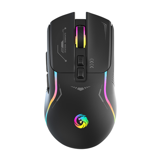 Wired Rechargeable Gaming Mouse 7 Buttons RGB Backlight USB Macro Program Gaming Mice for PC Laptop Desktop