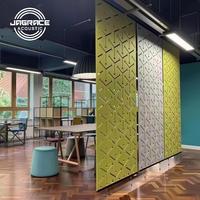 Écrans acoustiques suspendus, cloison 100% PET, panneau acoustique suspendu perforé, écran absorbant le son, séparateur de pièce en feutre acoustique