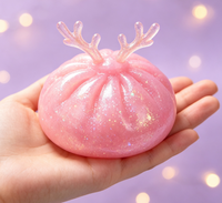 Jouet Squishy Renne de Noël à Remontée Lente, Jouet Anti-Stress à Presser, Cadeau de Noël pour Enfants et Adultes