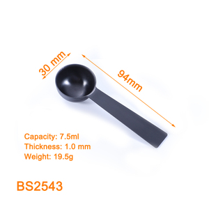 Cuchara Medidora <span class=keywords><strong>de</strong></span> Acero Inoxidable con Logotipo Personalizado, Mango Corto, Color Negro, 60 ml, para Café - Product Image 2