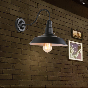 American <strong>Street</strong> <strong>Light</strong> Wall Lamp for Coffee Shops Bars <strong>Old</strong> Copper LOFT Style Bend Iron Pipe KVT Milk Tea Shop Pot Cover LED <strong>Light</strong> - Product Image 6