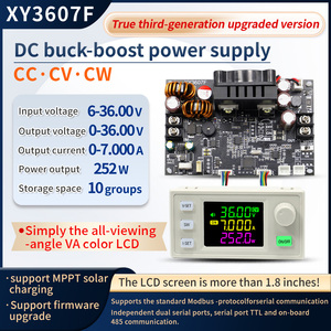 Module d'alimentation CC réglable XY3607F NC Buck Boost, tension et courant constants 7A 252W, régulateur de tension de charge solaire - Product Image 3
