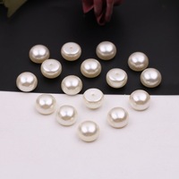 Bouton plat en perle AB à haute brillance, fait à la main, pour cheveux et vêtements, bricolage