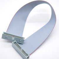 Câble ruban plat IDC 2.54mm avec FC 6/8/10/14/16/20/26/30/34/40P connecteur IDC IDE double rangée câble d'extension IDE FC 30 broches