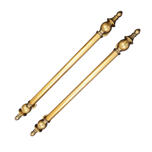 Manija de Puerta de Cobre Moderna Europea de Lujo, Duradera y de Alta Gama para Hoteles, Villas, KTV, Puertas Corredizas de Madera Grandes, Herrajes y Barras - Product Image 2