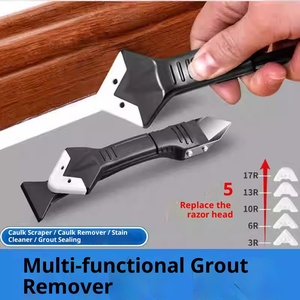 Caulking Scraper Caulk Applicator Grout Smoothing <b>Tool</b> Scraper Specific Multi-Functional Caulking Remover <b>for</b> Edging Finishing - Product Image 4