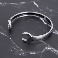 Bijoux de mode vintage en acier inoxydable clé vis bracelet bracelet