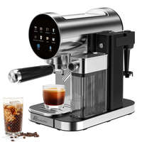 Cafetera Espresso Anbolife de 20 Bares con Espumador de Leche Automático, 1360W, Cafetera Compacta de Acero Inoxidable para el Hogar OEM ODM