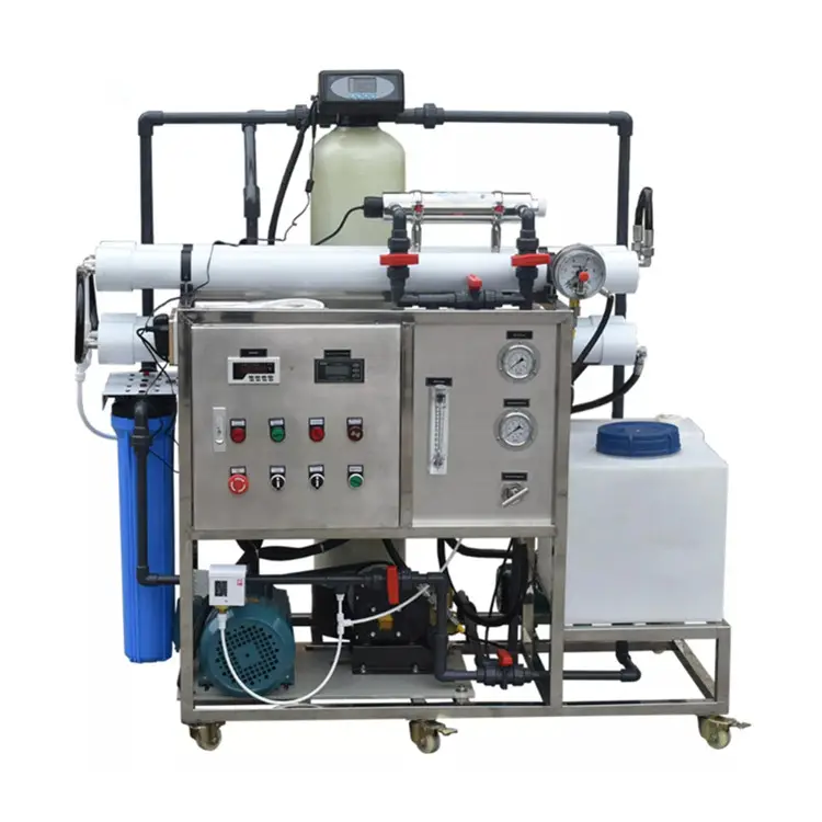 Sistem desalinasi air laut RO dalam kontainer minum/mesin desalinasi air laut