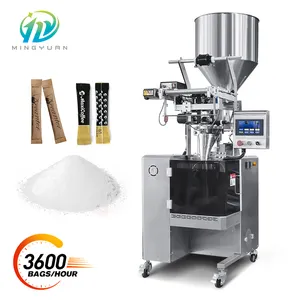 Newly designed vertical automatic packaging cutting and weighing granule packing machine for small bags of white sugar