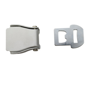 Boucle de ceinture en alliage d'aluminium pour sangle de 3,8 cm, à verrouillage automatique, pour équipement automobile et maritime - Product Image 5