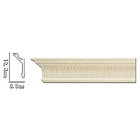 Plinthe en polyuréthane gothique Banruo Pu, moulures de plinthe, moulures de plafond pour la décoration de villa