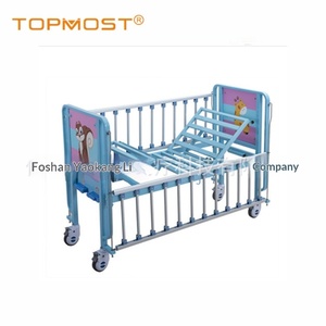 Cama Hospitalaria Manual Multifuncional para Niños, Cama de Infusión con Diseño de Dibujos Animados, Cama Doble Oscilante de ABS para Hospitales Maternoinfantiles - Product Image 5
