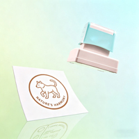 Tampon à encre ABS personnalisé avec logo imprimé en usine, 49 tailles différentes, pour l'étude des étudiants et l'encastrement de sceaux officiels