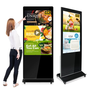 43/55 inch trong nhà dọc cho đầu vào kỹ thuật số biển kiosk máy cảm ứng bảng điều chỉnh màn hình hoạt hình quảng cáo tầng thường vụ - Product Image 1