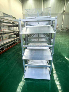 Jaula para Pollos Tipo H de 96 Unidades, Grande, con Tres Niveles, Cuatro Puertas, Limpieza de Excrementos Manual, Apta para Pollos de Engorde - Product Image 3