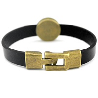 Fabricant I Love Palestine Design Bracelet en cuir Free Palestine Lives Matter Bracelet en cuir véritable unisexe pour femme et homme