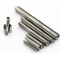 Factory Wholesale Slotted Spring Lock Pins (spiral) 5mm Diameter 35-40mm Long Stainless Steel 304/316 Material
