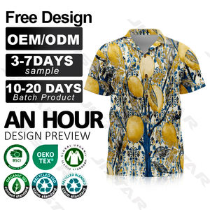 Chemise Hawaïenne d'Été Personnalisée Fiesta Aloha de Plage pour Hommes, Chemise Tropicale Décontractée - Product Image 2