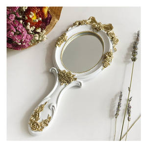 Zwo YRX S003 — miroir de maquillage Vintage sculpté, miroir vanité à la main, décoration de Table de Style palais européen - Product Image 6