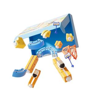 Treno Elettrico Magnetico Educativo per Bambini, Cubo con Pista ad Alta Velocità, Giocattolo in Plastica <span class=keywords><strong>1</strong></span>:5 per Ragazzi, Assemblaggio Fai-da-Te - Product Image 4