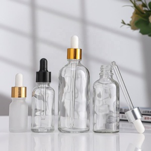 Transparent Glass Dropper <b>Bottle</b> with Gold Pipette 5ml 10ml 15ml 20ml 30ml <b>50ml</b> 100ml Essential Oil <b>Bottle</b> - Product Image 6
