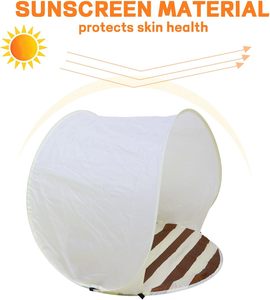 Carpa de Playa Portátil, Resistente al Sol, Ligera, Carpa Emergente para Campamentos o Picnics en la Playa, Artículos Esenciales - Product Image 3