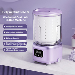 LCD Screen Three Modes Underwear Underwear and Socks Can Be Washed <b>Mini</b> Portable Rechargeable <b>Washing</b> <b>Machine</b> - Product Image 1