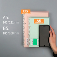 360 Binding Ring Notebook Kunststoff Ring Binder 360 Over Turn Viele DIY Löcher Abnehmbares Briefpapier