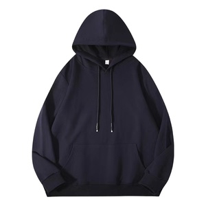 Sudadera con Capucha para Hombre, 100% Algodón, 260 g/m², Color Sólido, Tejido de Punto, Estilo Holgado, Hombros Caídos, Informal, Lisa, OEM - Product Image 2