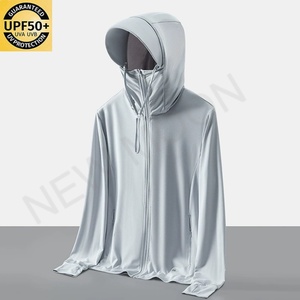 Ropa de Protección Solar UPF50+ de Seda de Hielo para Hombre y Mujer, Anti-UV, Ligera y Transpirable, Chaqueta de Protección Solar - Product Image 1