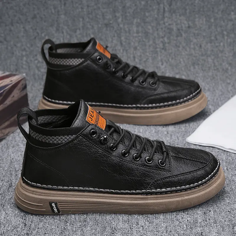 New Martin boots tooling British spring and autumn high-top leather shoes trend low-top men short boots