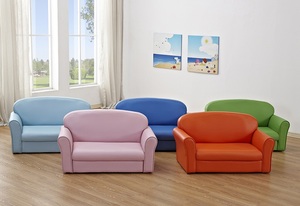 USIT Chỗ Ngồi UV-8299 Mini Kids Sofa Set 2 Chỗ Ngồi Trẻ Em Sofa Đồ Nội Thất 98X44X52 Cm Carton Đáng Yêu Bọt Pvc + Bọt + Ván Ép - Product Image 2