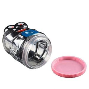 Toysrunner Transparent Multi-Color PET Plastic Container Wide-Mouth Clear Bottle for Playdough Slime Light Clay 3+ EN71 - Product Image 1