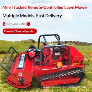 Tondeuse à gazon télécommandée sur chenilles, broyeur multifonction, autopropulsée, tout-terrain - Product Image 1