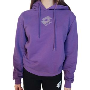 Sudadera con capucha morada para mujer Lotto, ropa deportiva - Product Image 1