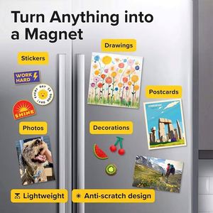 Wholesale Self Adhesive Flexible Magnetic Sheets A4 Size Rectangle Art <b>Paper</b>/PVC Logo Stickers DIY Craft Photo Fridge Magnets - Product Image 5