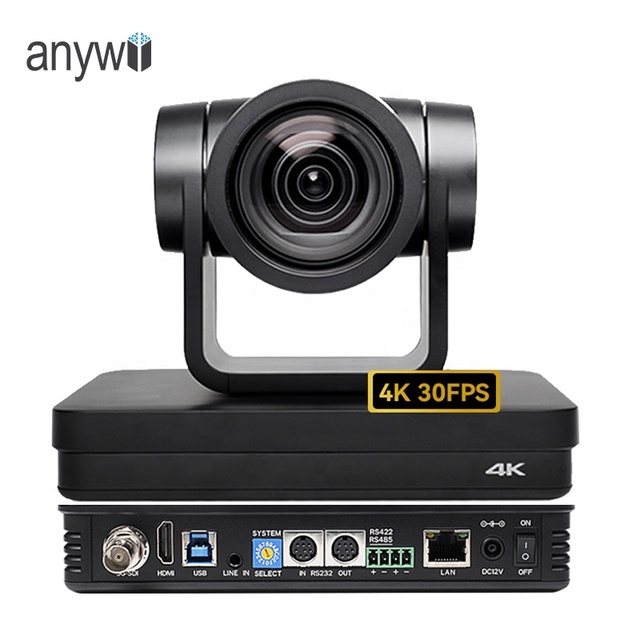 Anywii 4K PTZ NDI SDI Camera 12X Zoom Auto Track POE Livestream for Church Events & Classrooms
