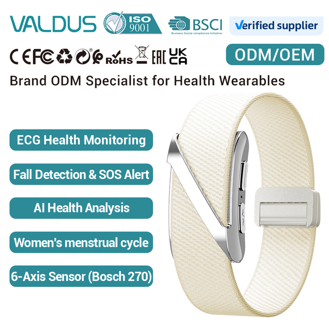 VALDUS 2026 ODM/OEM VANTA ECG Health Screenless Fitness Activity Tracker Smart Bracelet Heart Rate Non-Screen Smart Watch Band