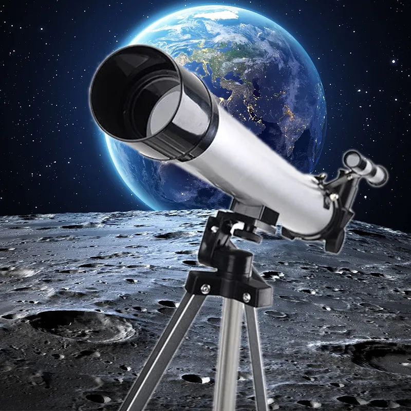 Zoom HD de Alta Potência Portátil Viagem Refractor Monocular Crianças Telescópio Para Ao Ar Livre Moon Star Watching