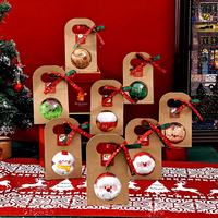 Adorable Boîte Cadeau Moderne en Plastique pour Poupée de Noël, Ornement Festif, Décoration de Fête, Petits Cadeaux, Remplissage de Chaussettes, Sachets Surprise, Récompense