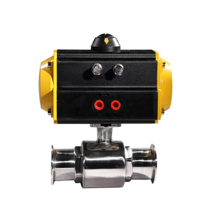 Venta de Liquidación COVNA B2B, Válvula de Bola Sanitaria de Acero Inoxidable de Doble Acción con Actuador Neumático de 1/2 Pulgada para Alta Temperatura - Product Image 2